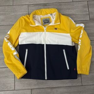 Levi’s Nylon Colorblock Zip Up Windbreaker Size Large